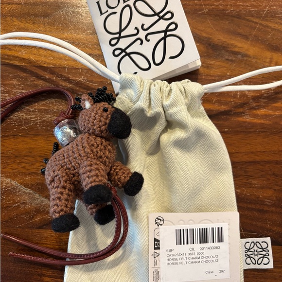 Loewe Accessories - Loewe horse charm in chocolate